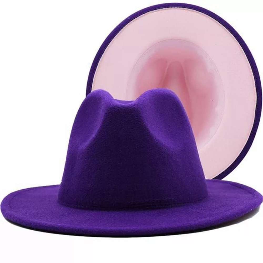 Two-tone Unisex Fedora Hat